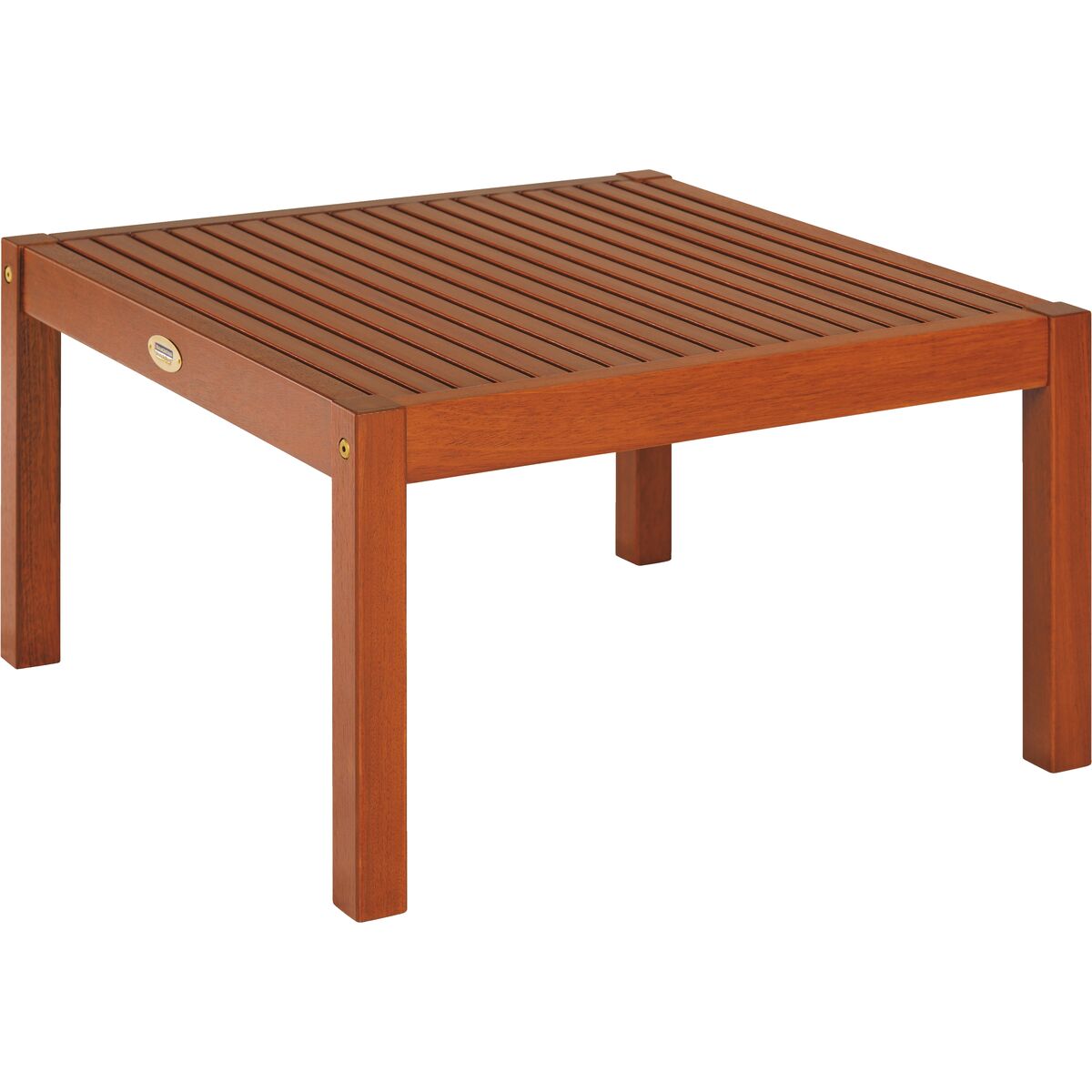 Tramontina Terrazzo Fitt Square Coffee Table in Light Natural Finished Brazilian Jatobá Wood 64 X 64 X 38cm