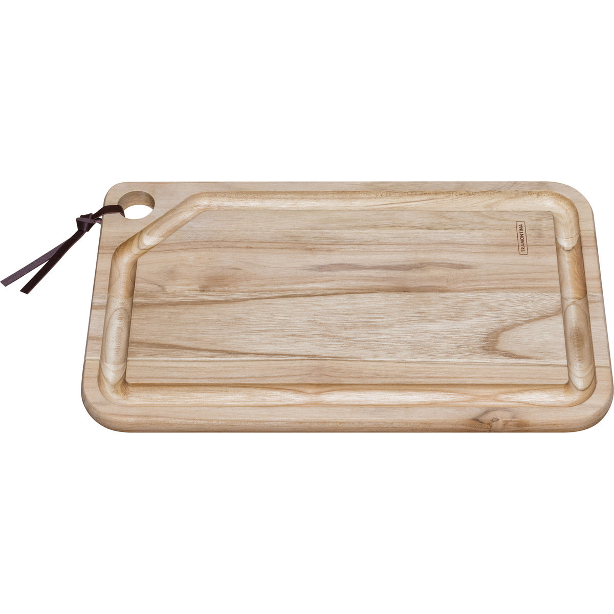 Tramontina 33x20-cm Rectangular Teak Wood Barbecue Cutting Board with a Natural Finish