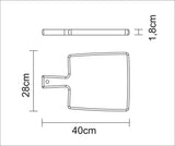 FSC Tramontina kitchen board with handle 40x28 cm