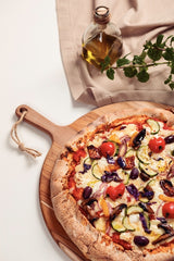 Tramontina Provence Round Pizza Board in FSC Teak Wood measuring 62 cm.