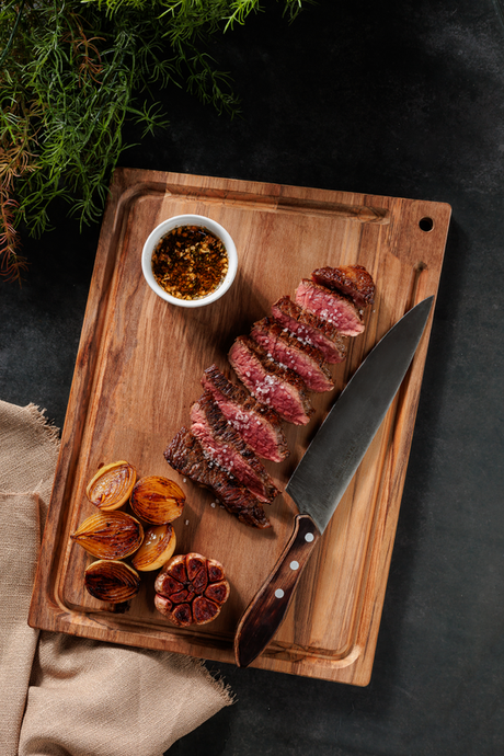 Tramontina Rectangular Wood Cutting Board with Natural Finish