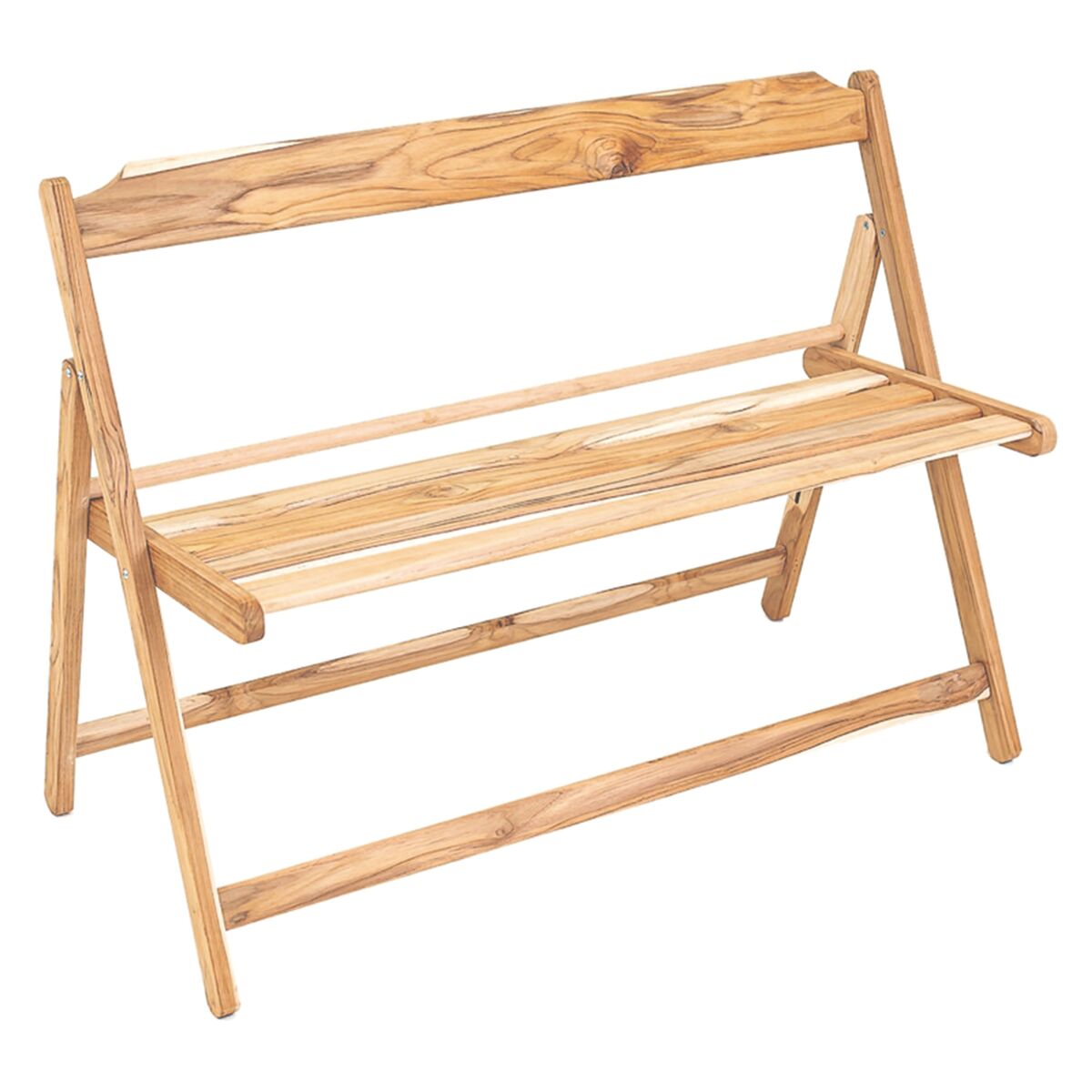 Tramontina Beer Foldable Bench With Sanded Finish Teak Wood FSC Certified