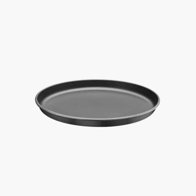 Tramontina Brasil 35cm 2.5L Graphite Aluminum Pizza Pan with Interior and Exterior Starflon Max PFOA Free Nonstick Coating