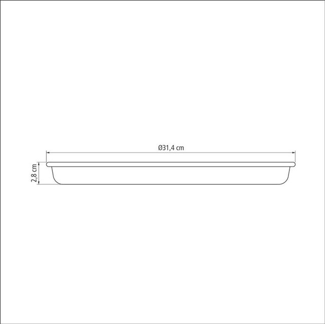 Tramontina Brasil 35cm 2.5L Graphite Aluminum Pizza Pan with Interior and Exterior Starflon Max PFOA Free Nonstick Coating