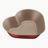 Tramontina Brasil 24cm 1.1L Red Heart Shaped Aluminum Cake Mold with Starflon Max PFOA Free Nonstick Coating