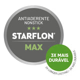 Tramontina Brasil 24cm 1.1L Red Heart Shaped Aluminum Cake Mold with Starflon Max PFOA Free Nonstick Coating