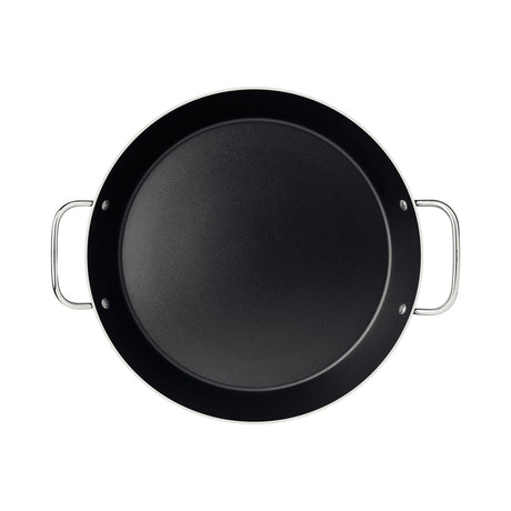 Tramontina Loreto Aluminum Paella Pan with Interior Starflon Max Nonstick Coating and Metallic Handles Graphite 30 cm, 2,5 L