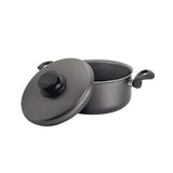 Tramontina Paris 20cm Graphite Aluminum Casserole with Interior and Exterior Starflon Max PFOA Free Nonstick Coating