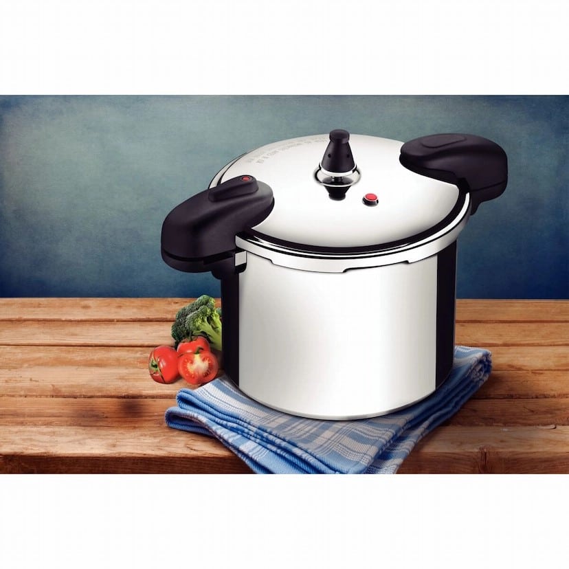 Tramontina Valencia 24cm 8L Polished Aluminum Pressure Cooker