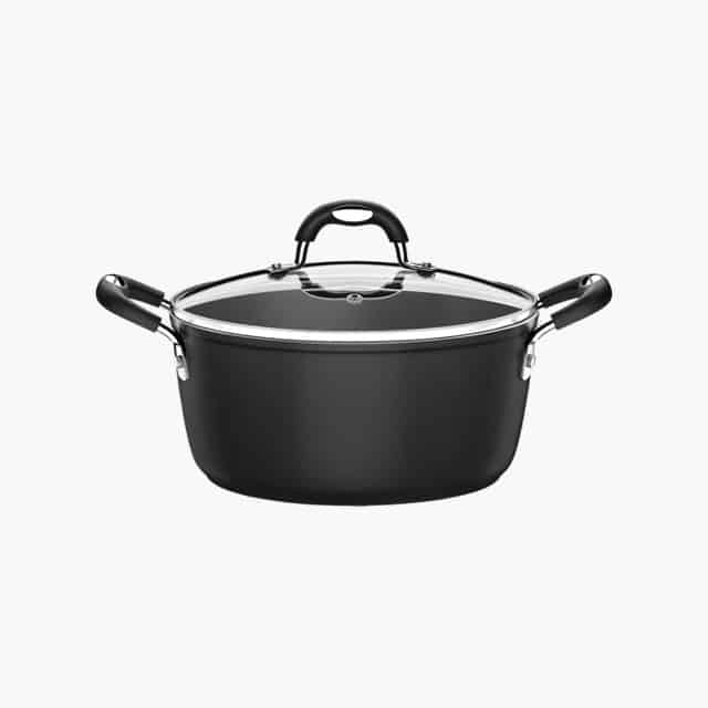 20 cm Casserole  With Glass Lid Silicone Handle and Knob Non Stick