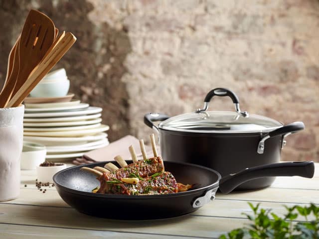20 cm Casserole  With Glass Lid Silicone Handle and Knob Non Stick