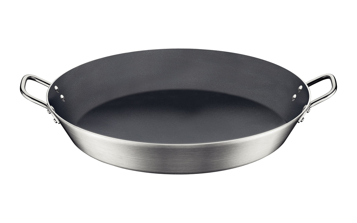 Tramontina Professional Aluminum Paella Pan with Interior Starflon Premium Nonstick Coating and Brushed Exterior Finish, 45 cm, 9.2 L