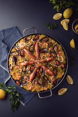 Tramontina Professional Aluminum Paella Pan with Interior Starflon Premium Nonstick Coating and Brushed Exterior Finish, 45 cm, 9.2 L