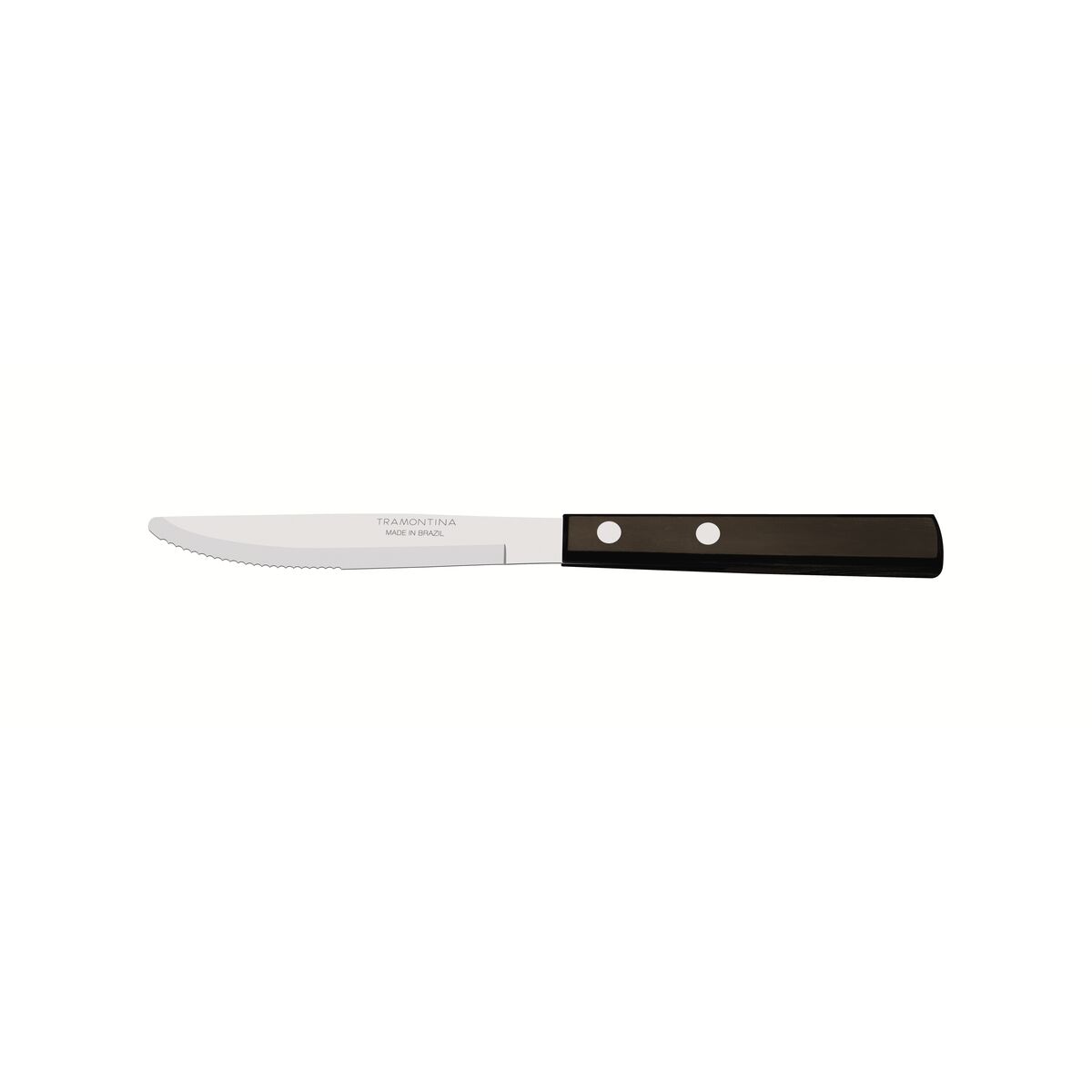 Tramontina Dessert Knife with Stainless-Steel Blade and Treated Brown Polywood Wood Handle 3"