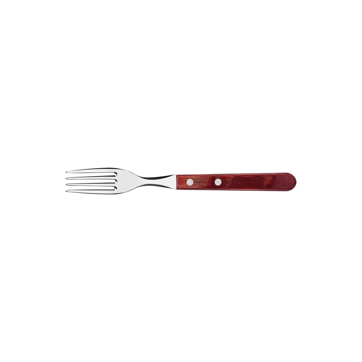 Tramontina Churrasco Table Fork with Stainless-Steel Tines and Treated Red Polywood Handle