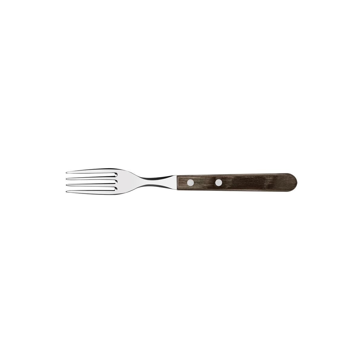 Tramontina Churrasco Table Fork with Stainless-Steel Tines and Treated Brown Polywood Handle