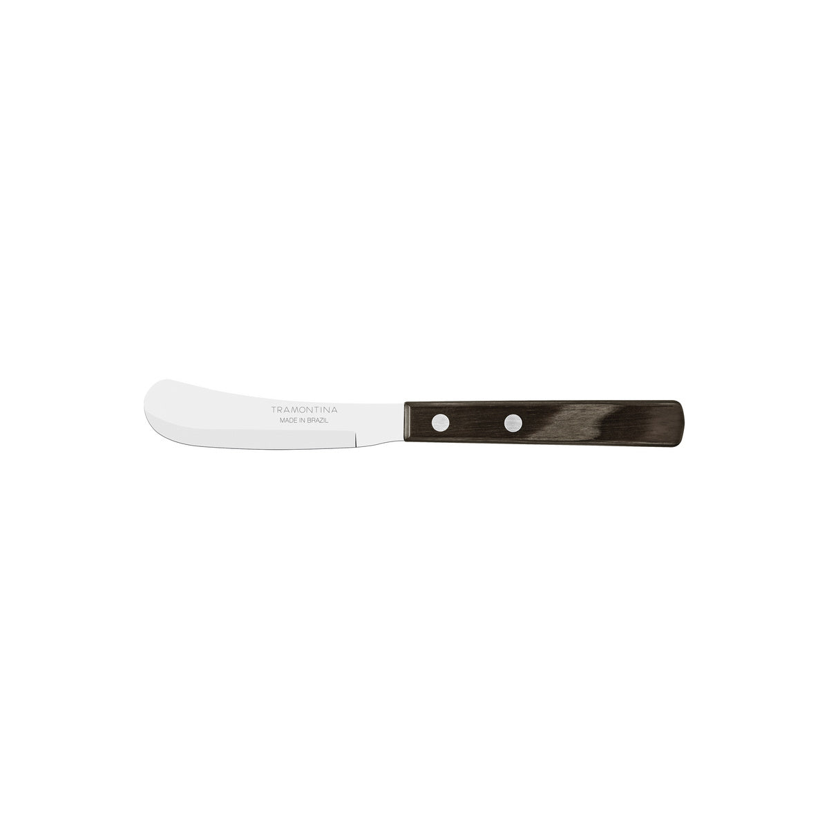 Tramontina Butter Knife with Stainless-Steel Blade and Brown Polywood Treated-Wood Handle 3"