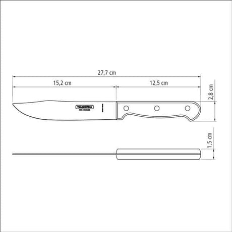 1 pc - 6" Butcher Knife Polywood
