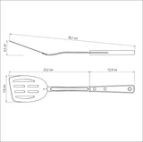 Tramontina Spatula with Stainless Steel Blade and Treated Red Polywood Handle