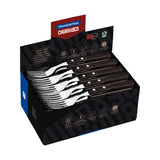 Tramontina Jumbo Fork with Stainless Steel Tines and Treated Brown Polywood Handle