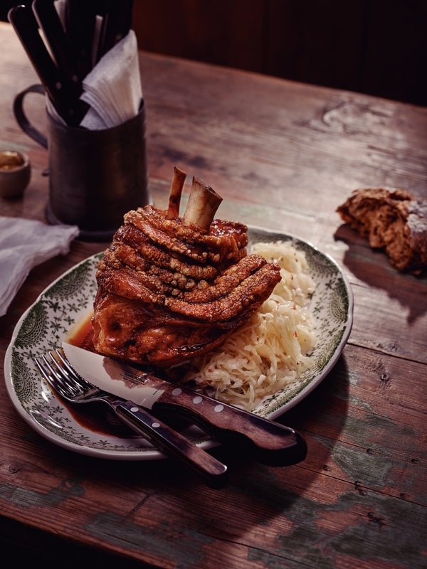 Tramontina Jumbo Fork with Stainless Steel Tines and Treated Brown Polywood Handle