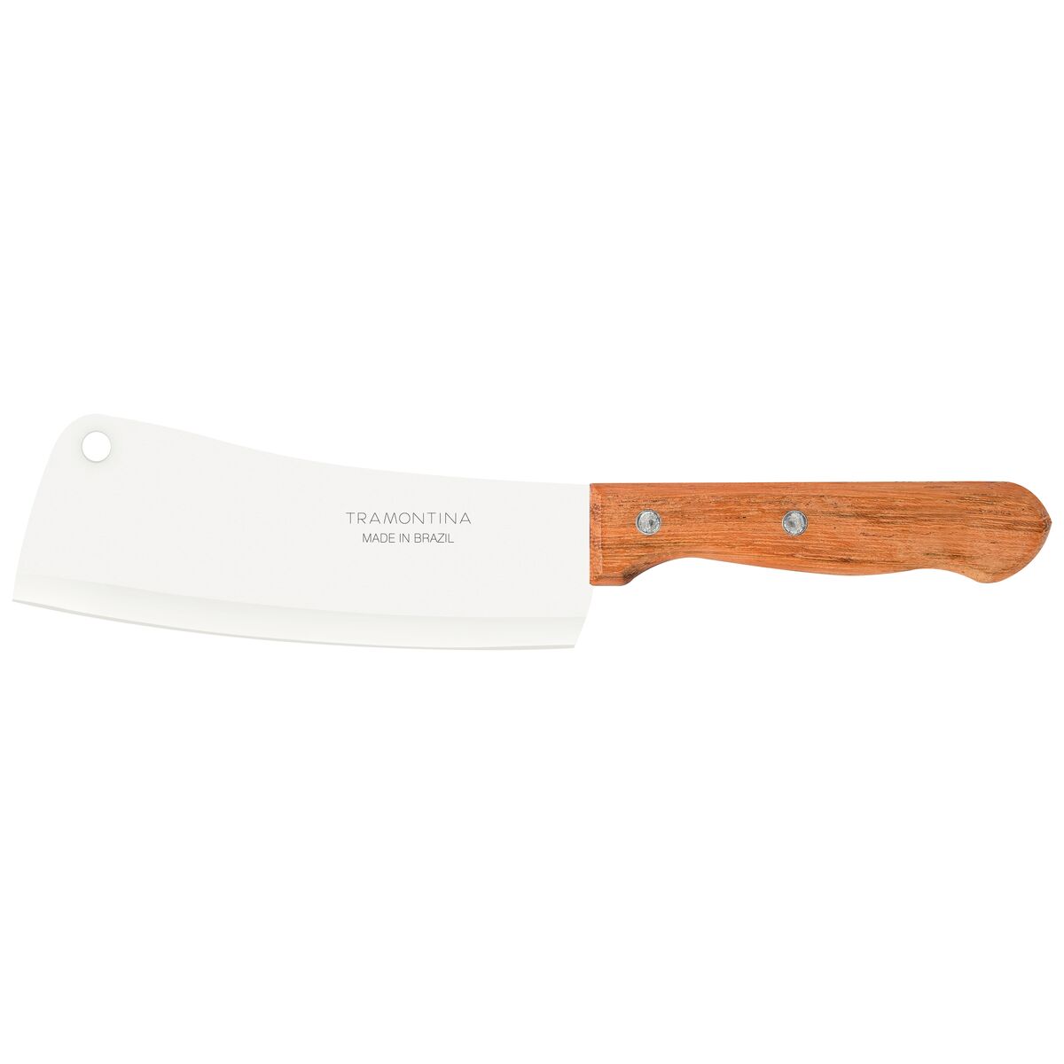 Tramontina Dynamic 6" Cleaver with Stainless-Steel Blade and Natural Wood Handle