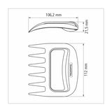 Tramontina 2-Piece Black ABS Barbecue Claw Set