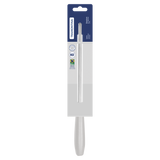 Tramontina Premium 8" Hard Chrome-plated Carbon Steel Honing rod with White Polypropylene Handle