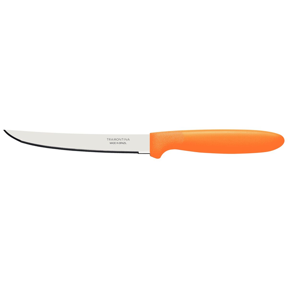Tramontina Ipanema 2-Piece Steak Knife Set with Stainless-Steel Blades and Orange Polypropylene Handles