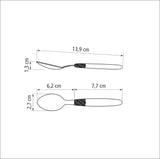 Tramontina Ipanema stainless steel teaspoon set with white polypropylene handles, 3 pcs