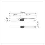 Tramontina Ipanema stainless steel butter spreader set with white polypropylene handles, 6 pcs