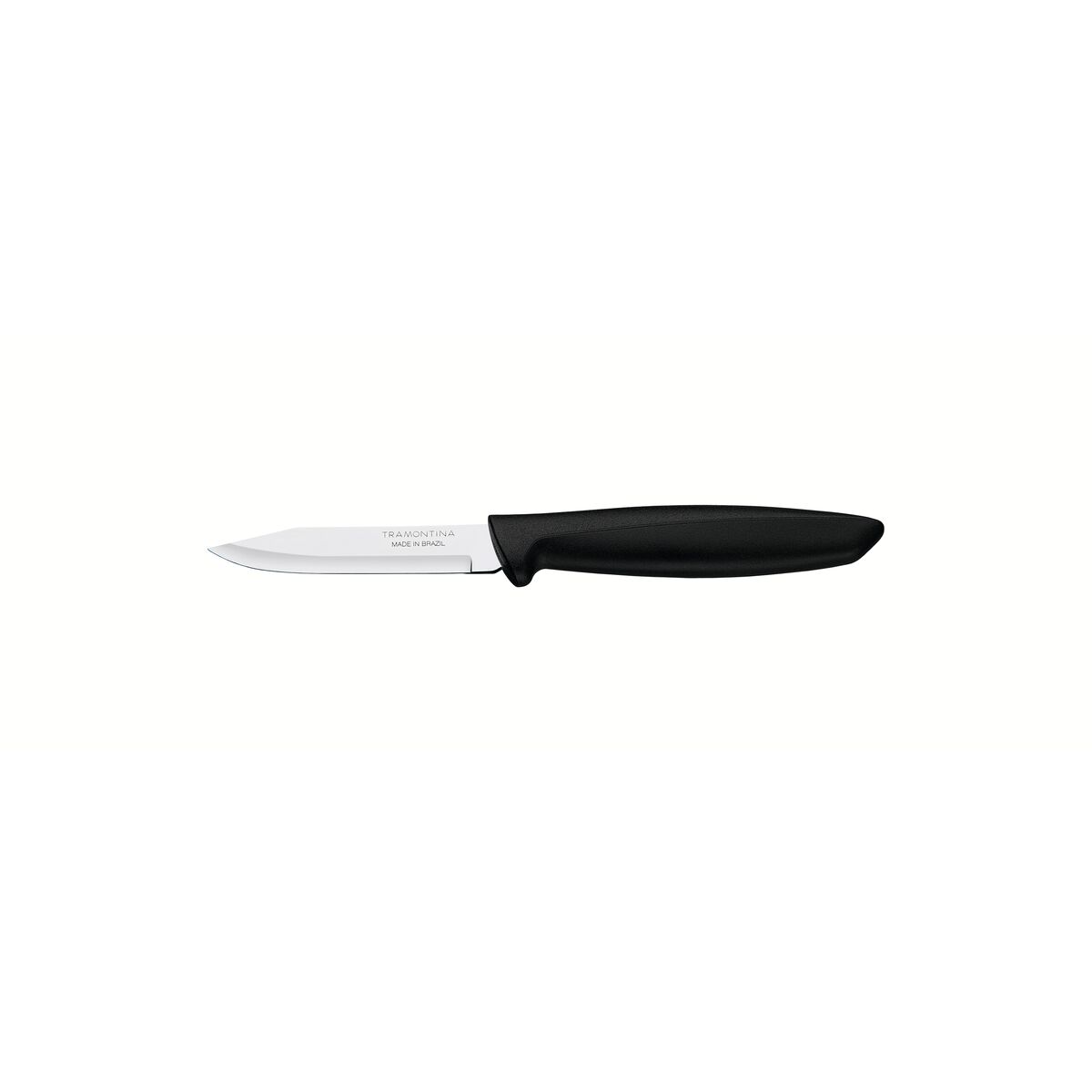 Tramontina Plenus Vegetable and Fruit Knife with Stainless-Steel Blade and Black Polypropylene Handle 3"