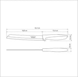 Tramontina Plenus 8 Inches Bread Knife with Stainless Steel Blade and White Polypropylene Handle