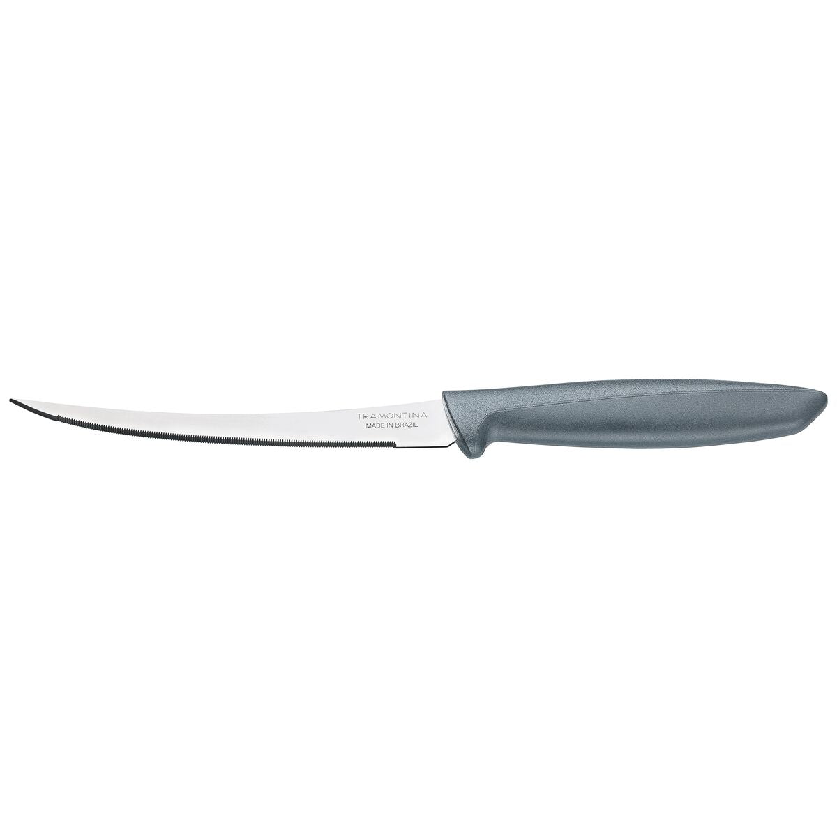 Tramontina Plenus 5 Inches Tomato Knife with Stainless Steel Blade and Gray  Handle