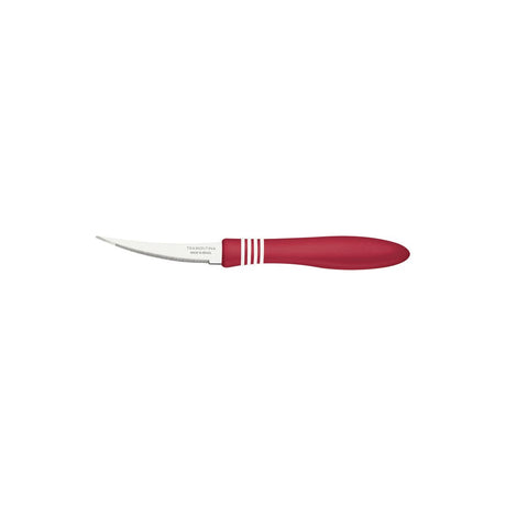 Tramontina Cor&Cor Tomato Knife with Stainless Steel Blades and Blue Polypropylene Handles,
