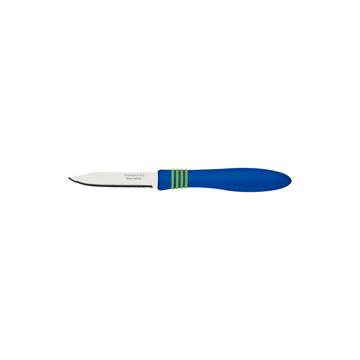 Tramontina Cor&Cor 3" Vegetable and Fruit Knife with Stainless-Steel Blade and Blue Polypropylene Handle