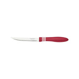 Tramontina Cor&Cor 1 Pieces Steak Knife Set with Stainless Steel Blade and Red Polypropylene Handle