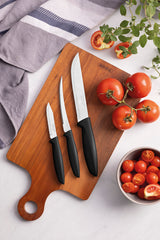 Tramontina Plenus 6-Piece Knife Set with Stainless-Steel Blades and Black Polypropylene Handles