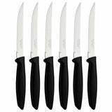Plenus 6 Pieces Steak and Fruit Knife Set with Stainless Steel Blades and Polypropylene Handles