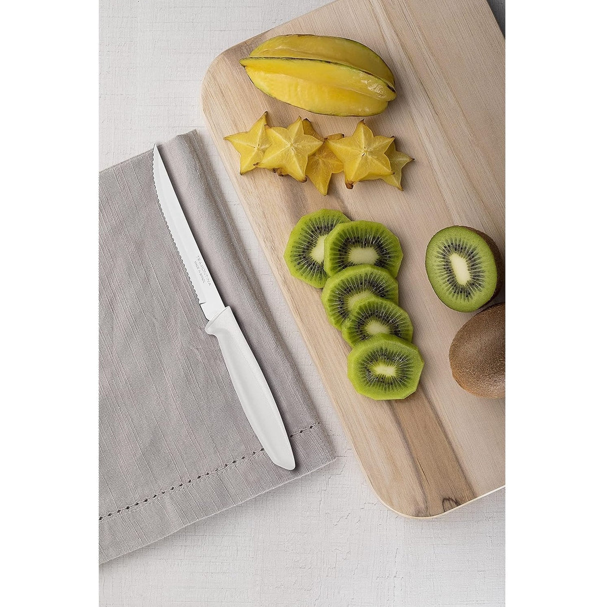 Plenus 6 Pieces Steak and Fruit Knife Set with Stainless Steel Blades and Polypropylene Handles