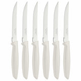 Plenus 6 Pieces Steak and Fruit Knife Set with Stainless Steel Blades and Polypropylene Handles