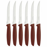 Plenus 6 Pieces Steak and Fruit Knife Set with Stainless Steel Blades and Polypropylene Handles