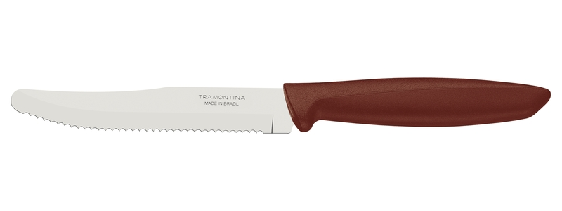 Tramontina Plenus 6 Pieces Fruit Knife Set with Stainless Steel Blades and Brown Polypropylene Handles