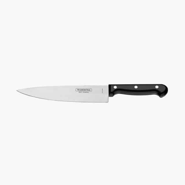Tramontina Ultracorte Chef Knife with Stainless Steel Blade and Black Polypropylene Handle