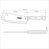 Tramontina Ultracorte 6 Inches Cleaver with Stainless Steel Blade and Black Polypropylene Handle