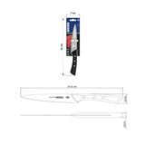 Tramontina Solutta Utility Knife with Stainless-Steel Blade and Black Polycarbonate Handle 6"