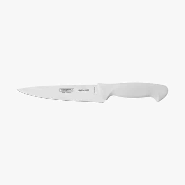 Tramontina Premium Utility Knife with Stainless Steel Blade and White Polypropylene Handle