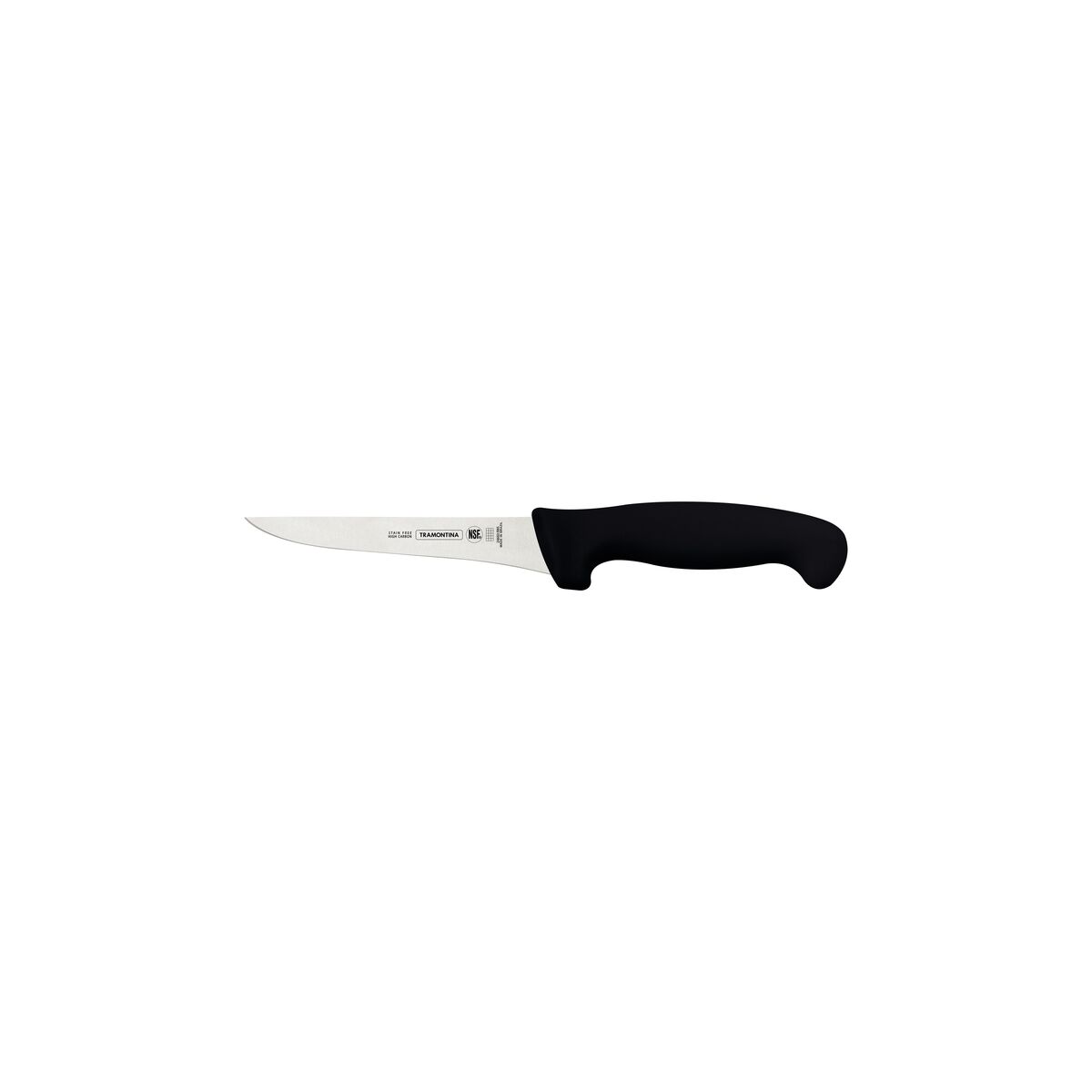 Tramontina Professional Boning Knife with Stainless Steel Blade and Black Polypropylene Handle 5"