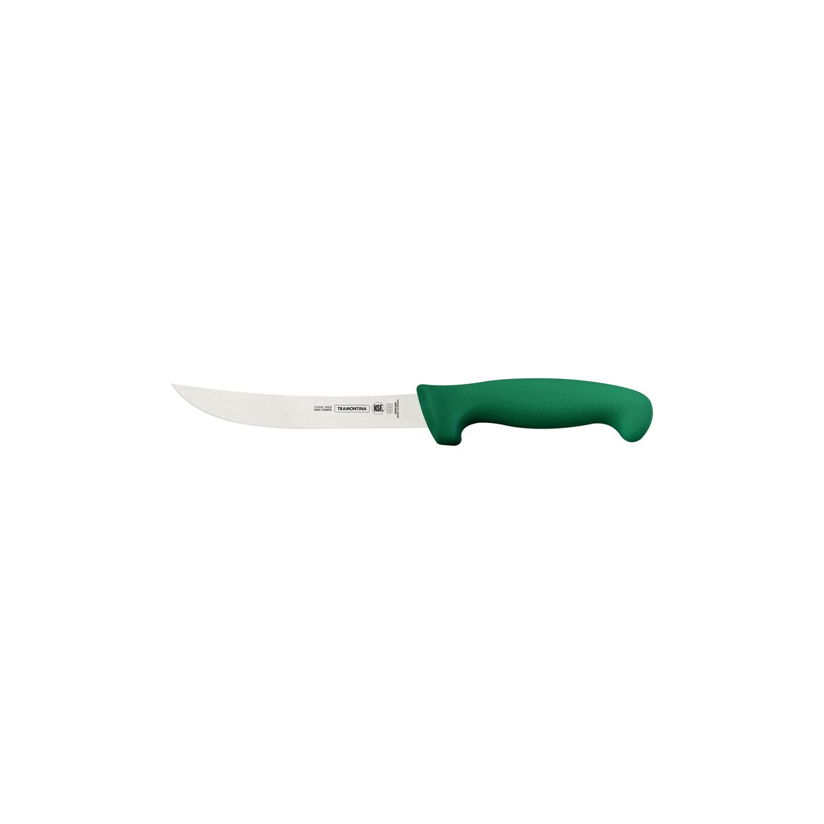 Tramontina Professional 6" Boning Knife with Stainless-Steel Blade and Green Polypropylene Handle