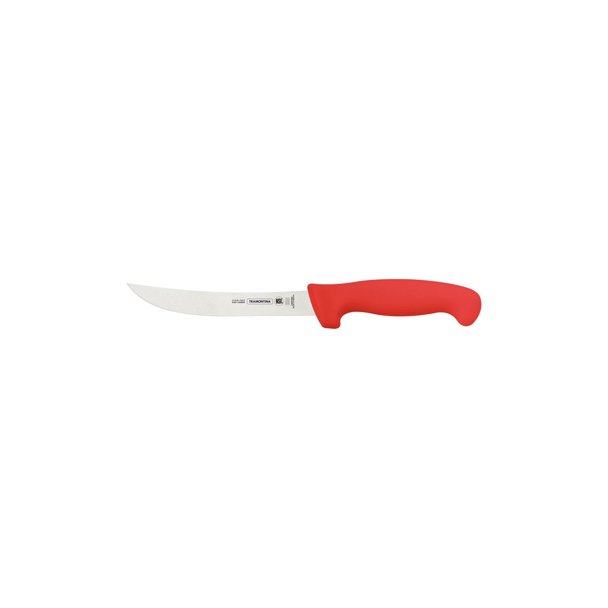 Tramontina Professional 6" Boning Knife with Stainless-Steel Blade and Red Polypropylene Handle